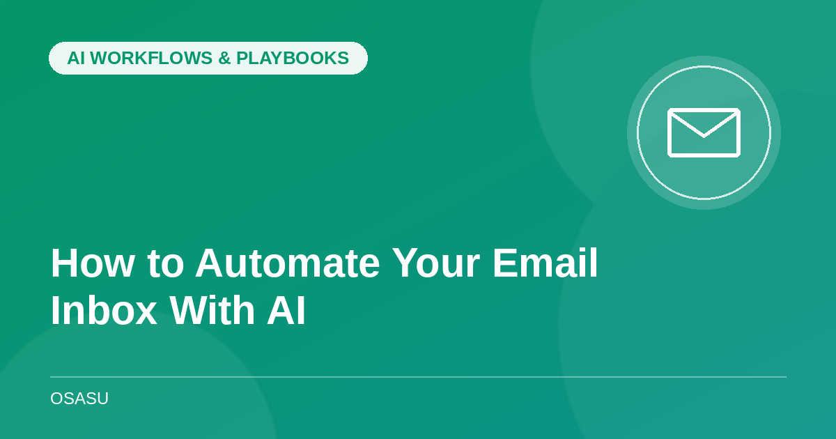 How to Automate Your Email Inbox With AI