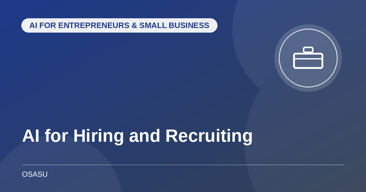 AI for Hiring and Recruiting