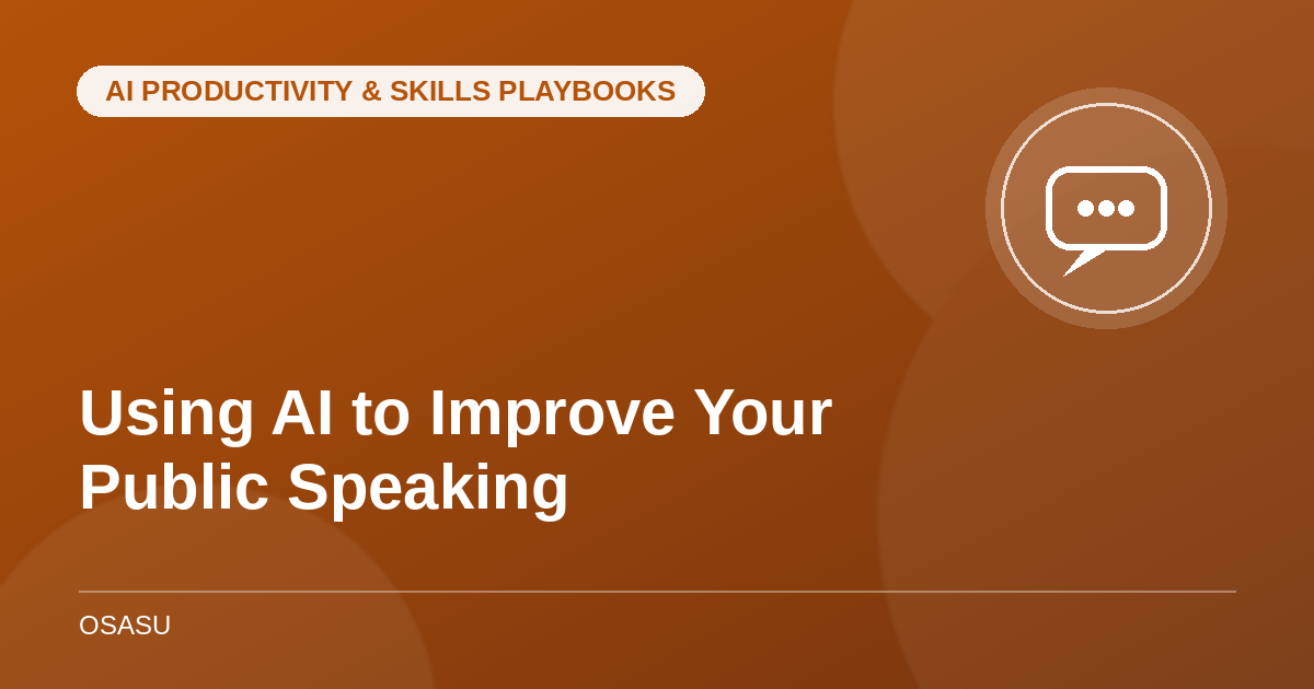 Using AI to Improve Your Public Speaking